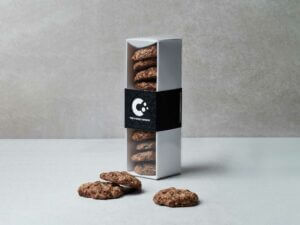 A package of gourmet cookies