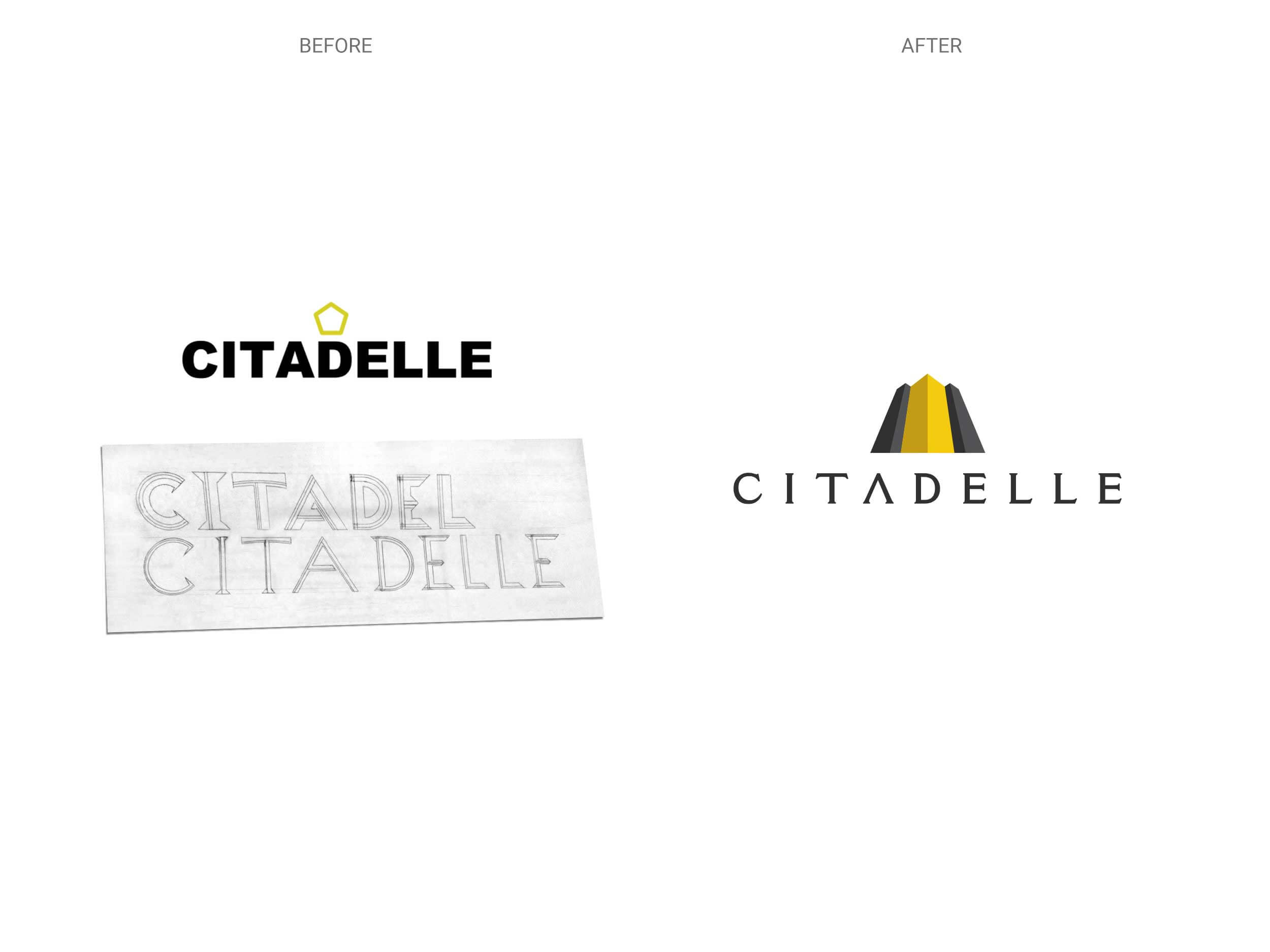 Citadelle - Logo - Before & After
