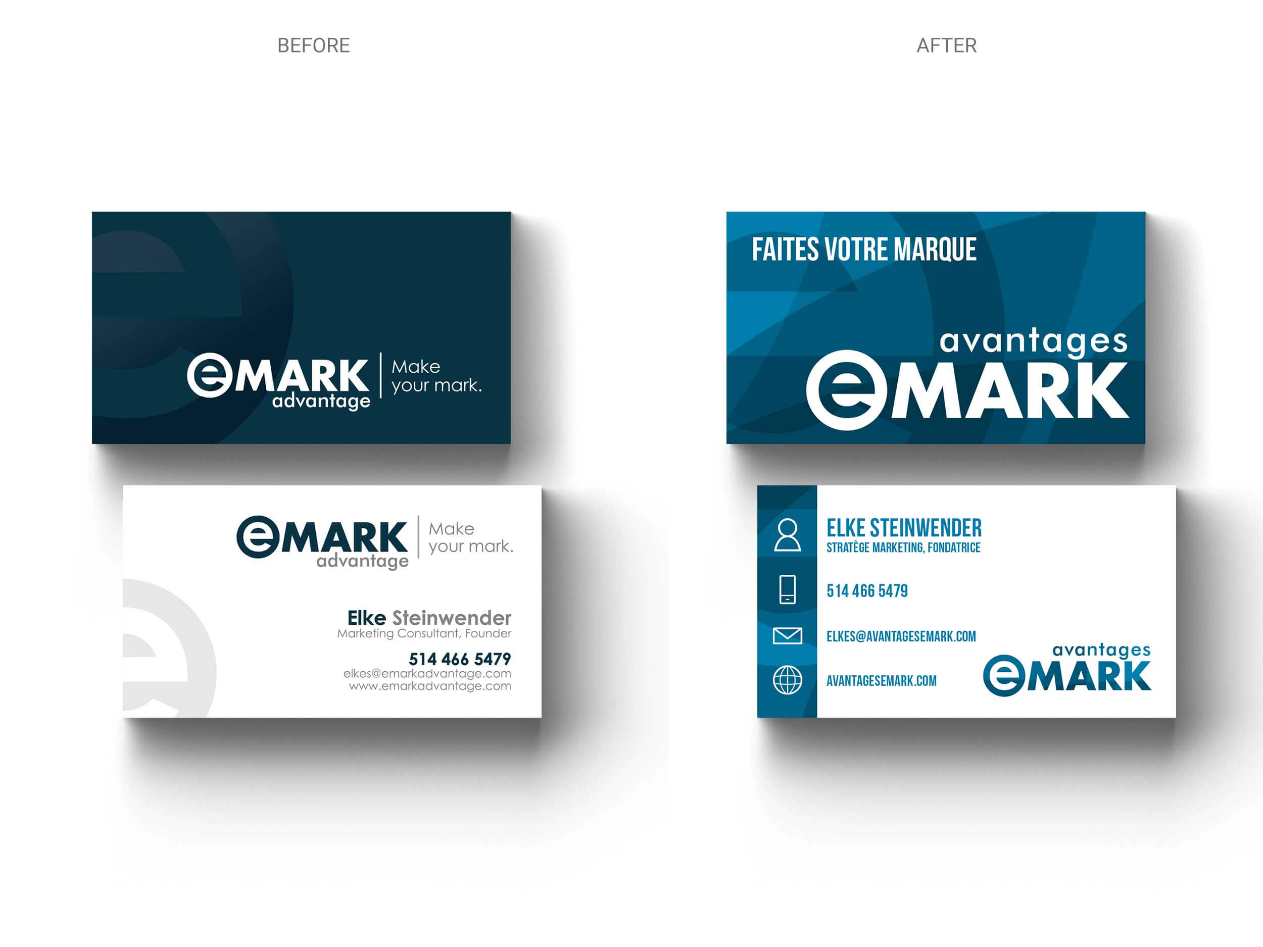 eMARK - Business Card - Before & After