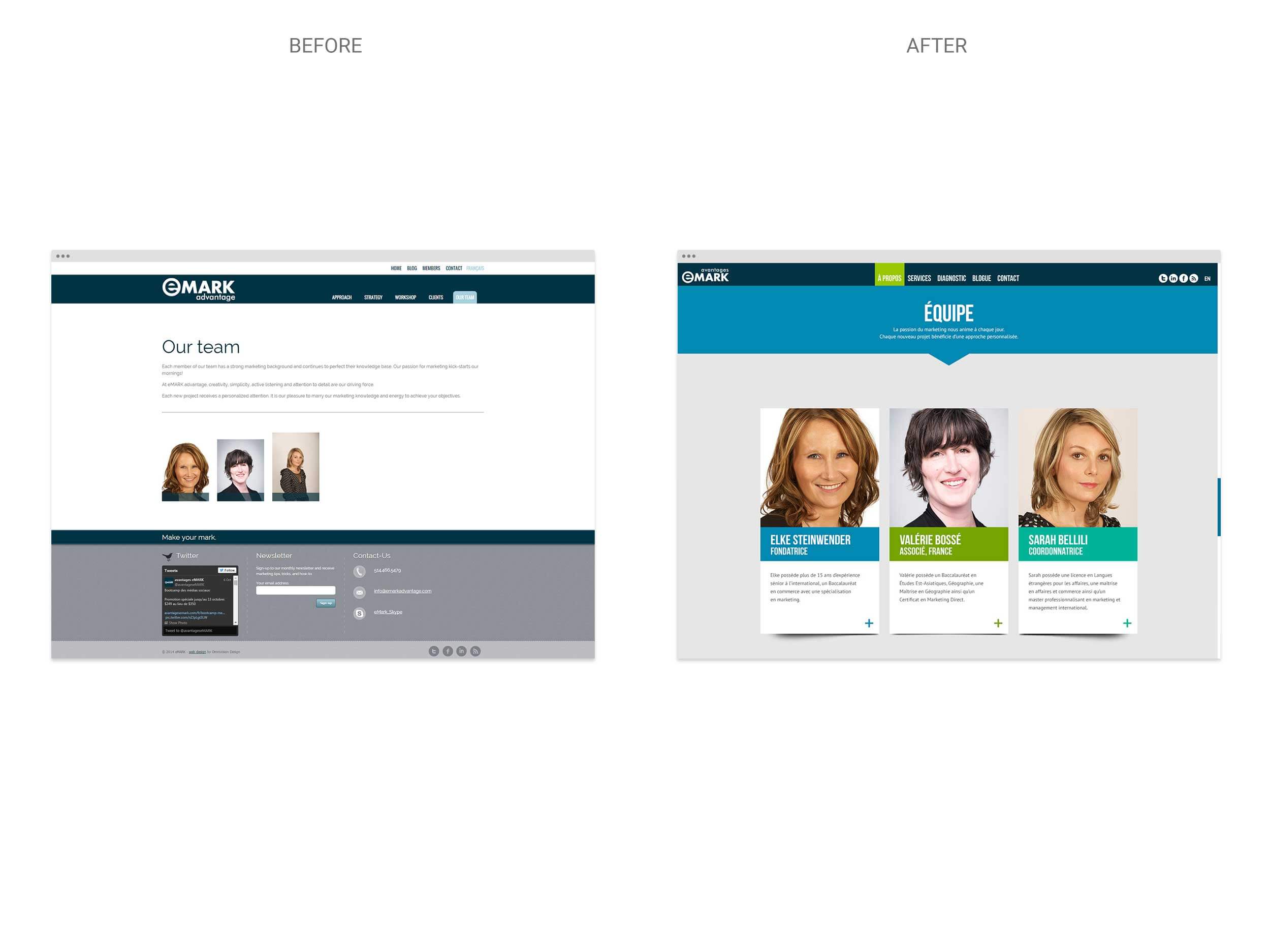 eMARK - Website 02 - Before & After