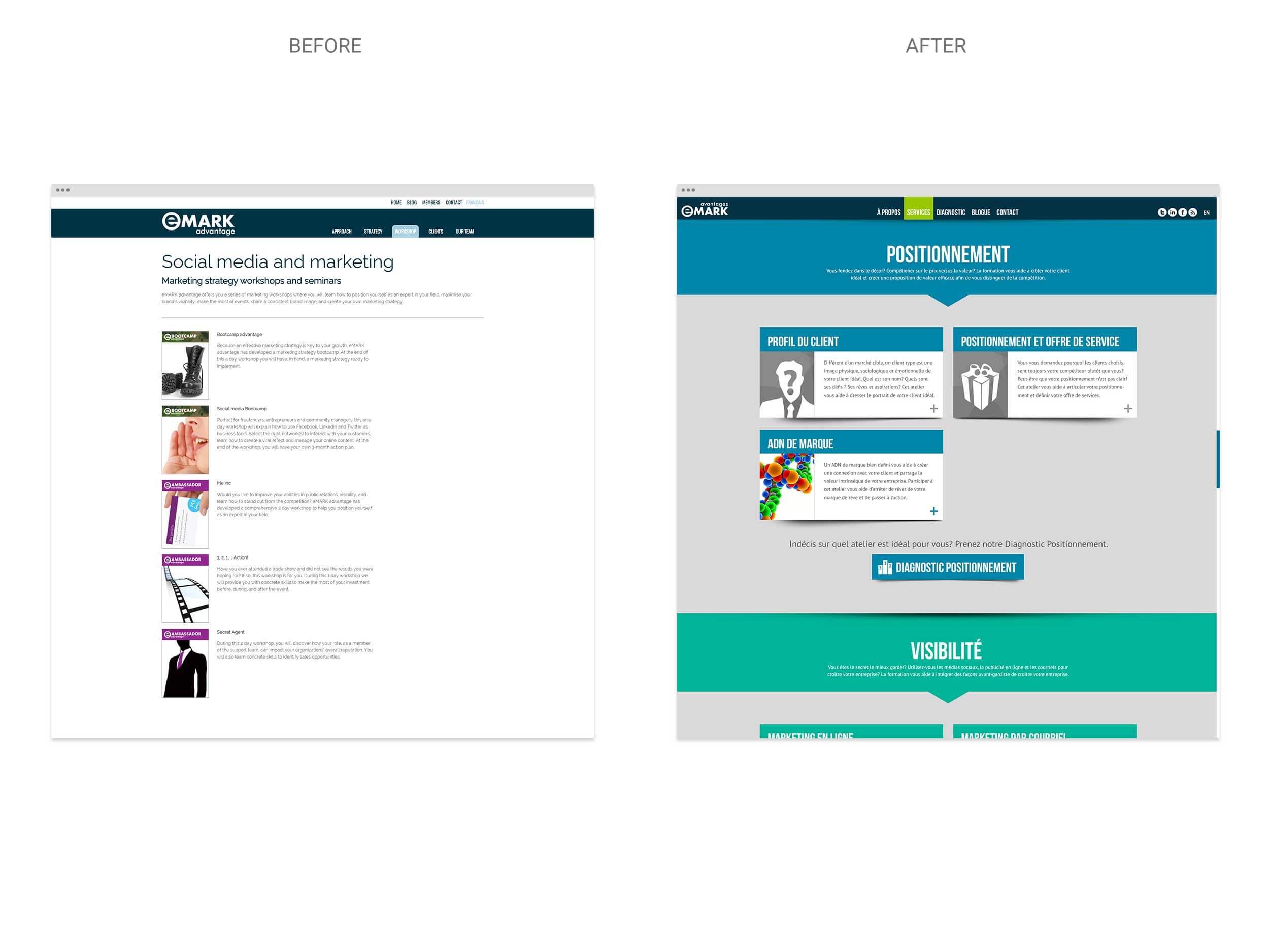 eMARK - Website 03 - Before & After