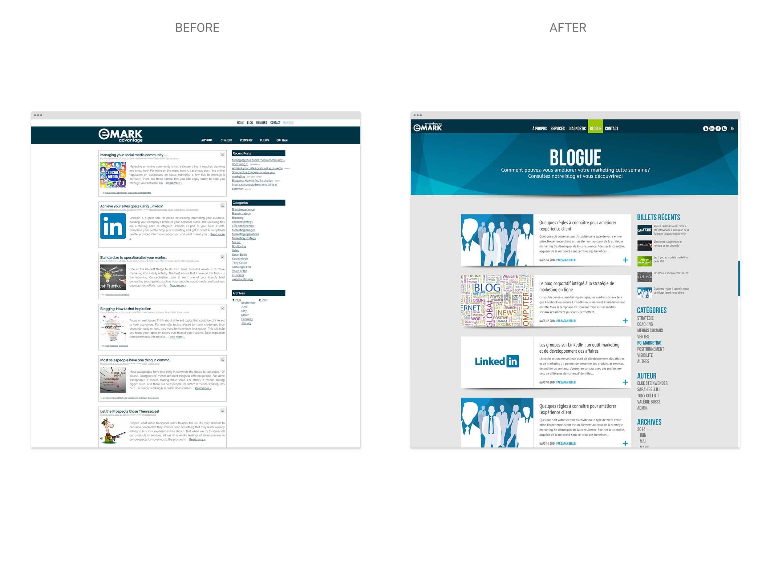 eMARK - Website 05 - Before & After