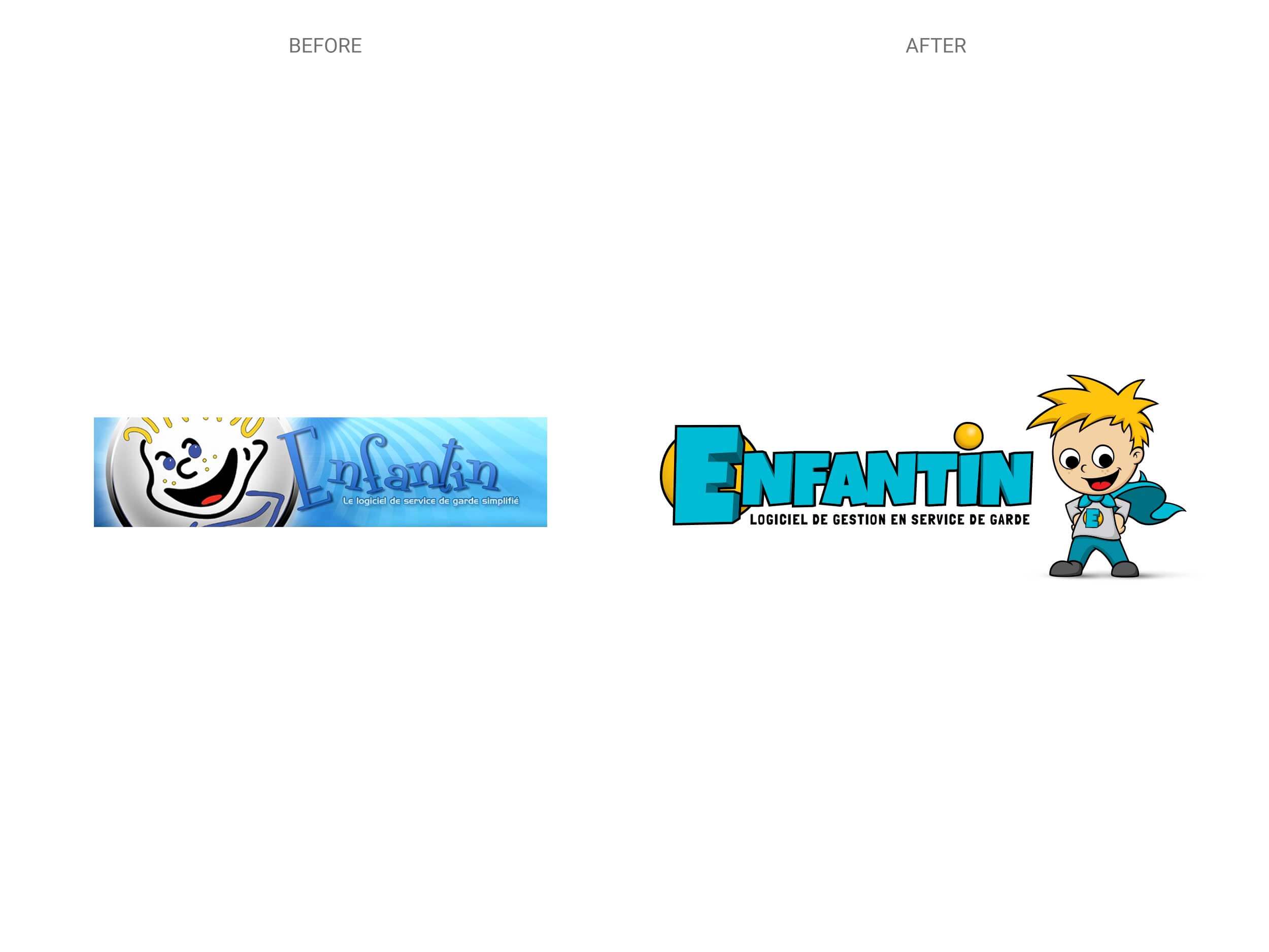 Enfantin - Logo - Before & After