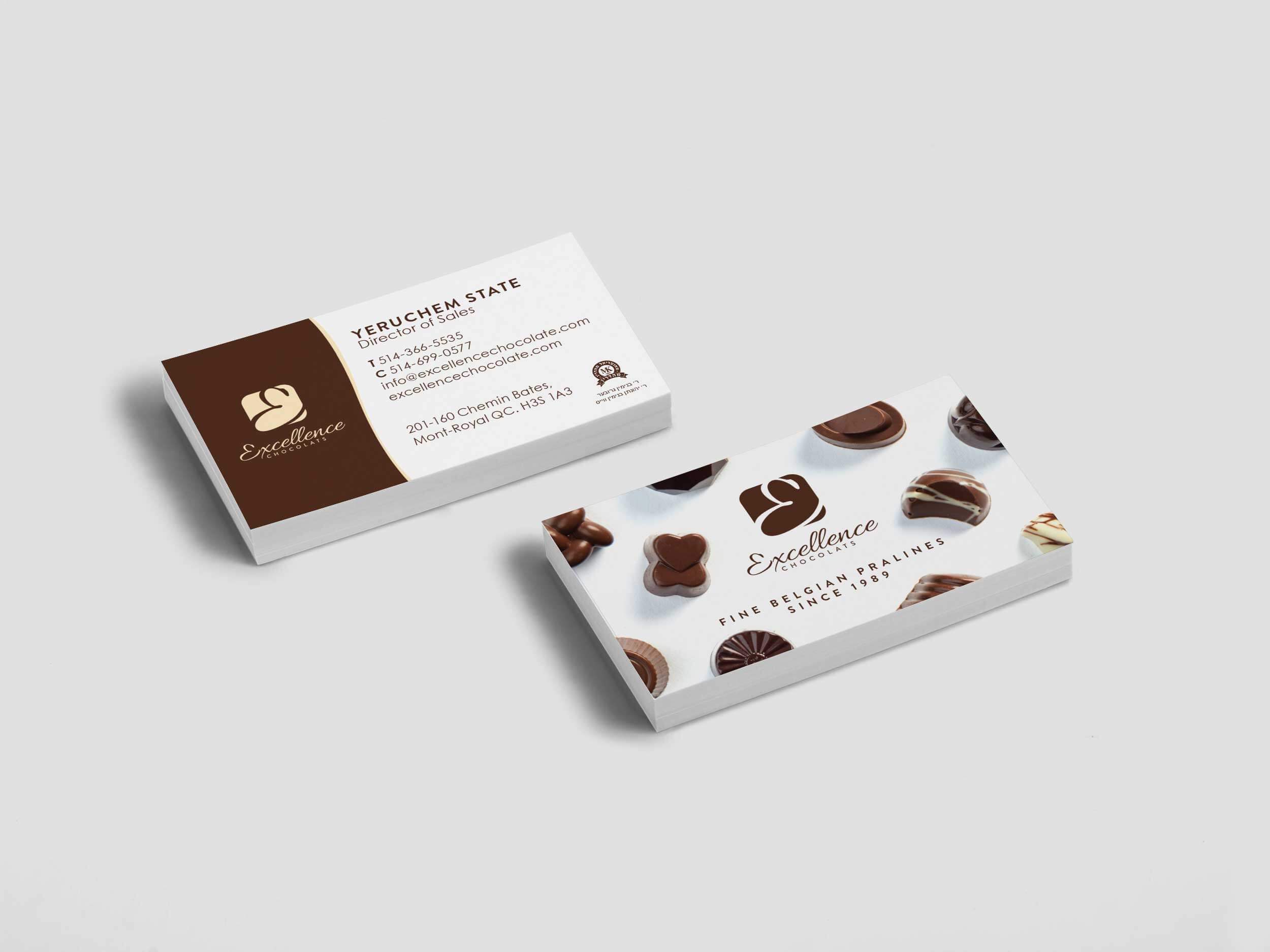 Excellence Chocolate - Business Card