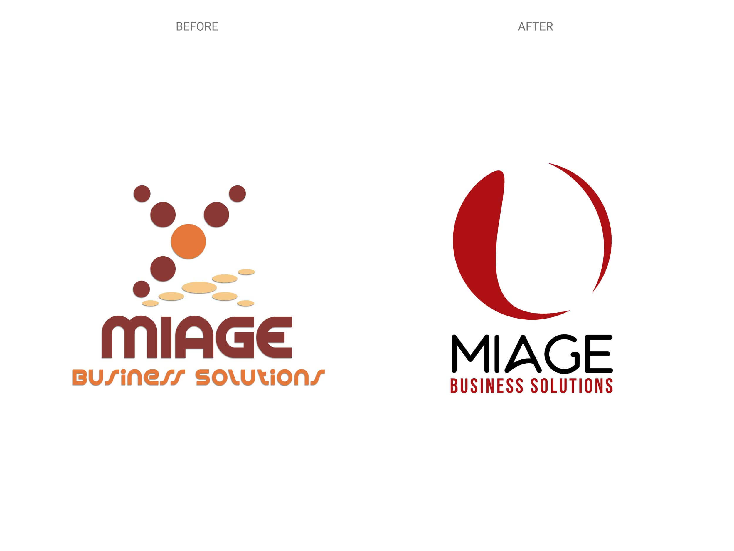 Miage - Logo - Before & After