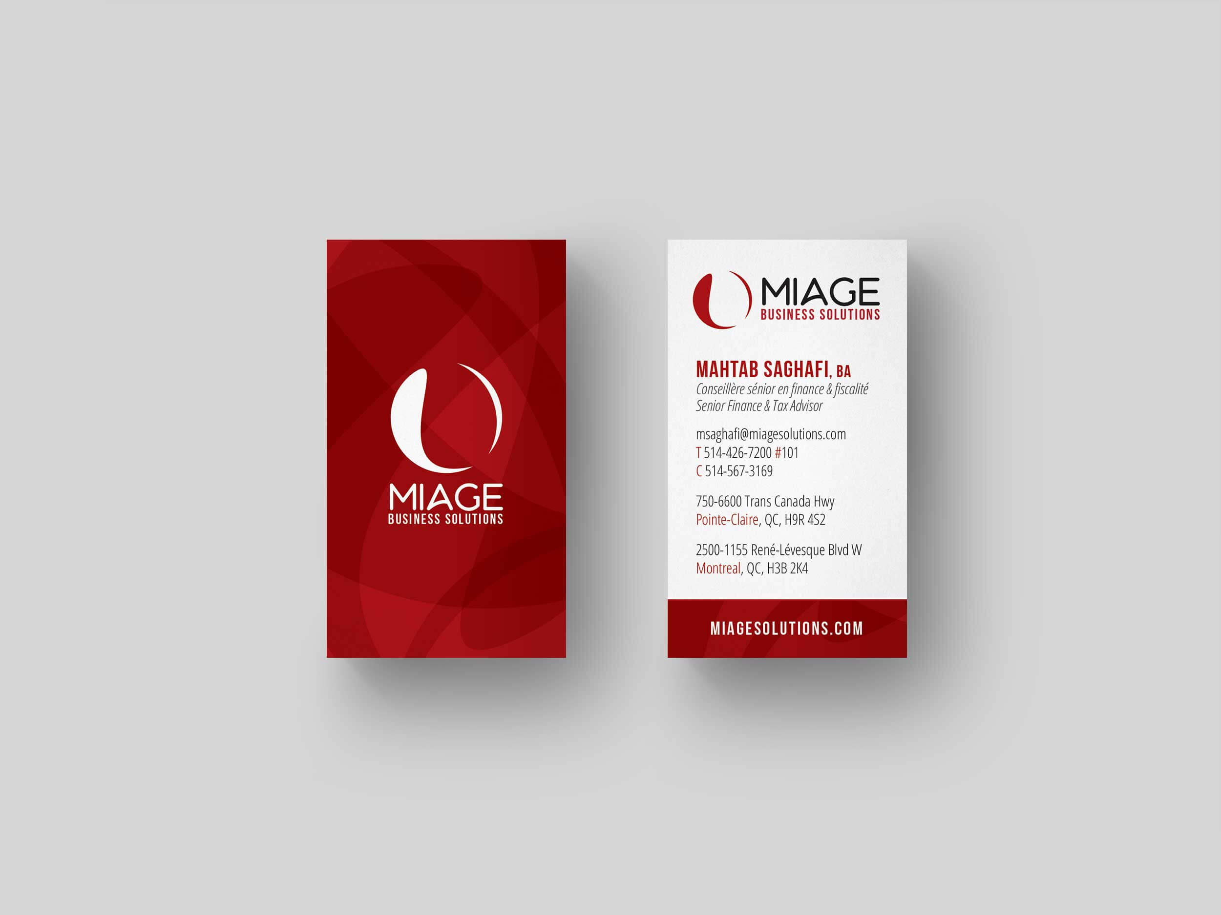 Miage - Business Card