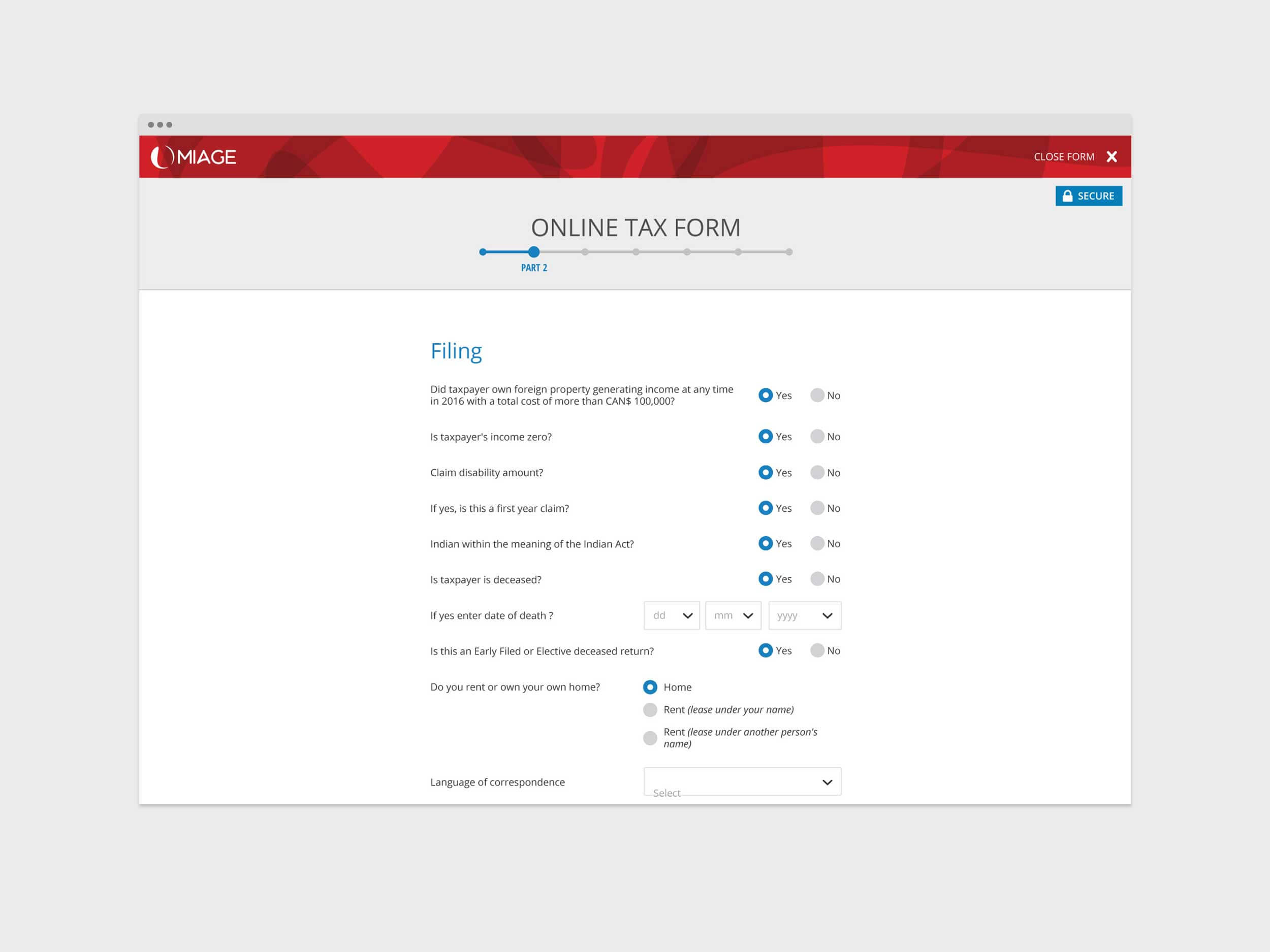 Miage - Tax Form 03